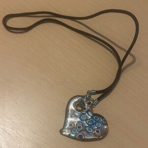 ❤️ Glass heart pendant necklace